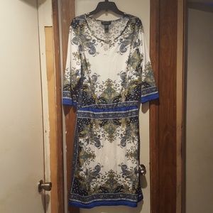 Ashley Stewart Paisley print dress